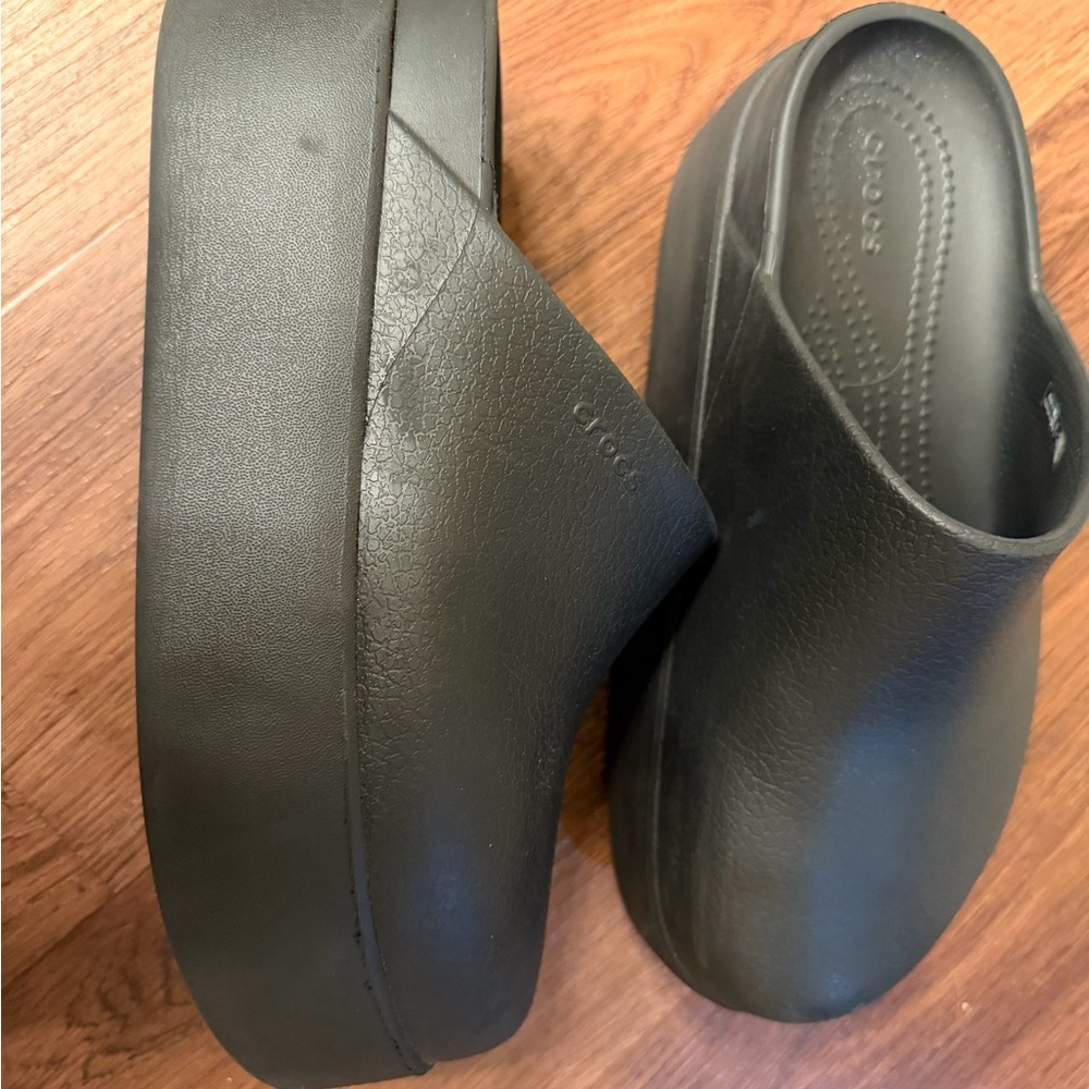 CROCS Black Dylan Platform Shoes